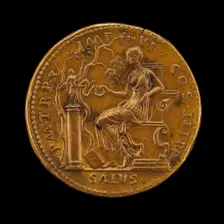 Salus and Serpent [reverse]. Creator: Giovanni da Cavino