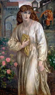 Salutation of Beatrice, 1880-1882. Artist: Rossetti, Dante Gabriel (1828-1882)