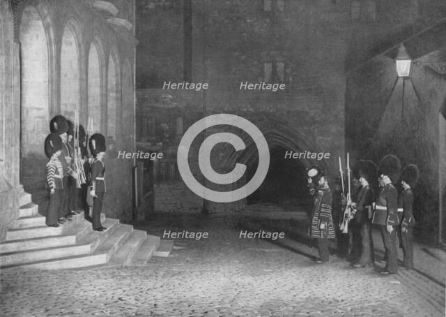 Saluting the King's keys at the Tower of London, c1903 (1903). Artist: Unknown.