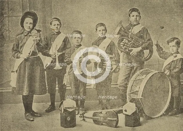 Salvation Army child musicians at Kennington Lane Barracks, London, 1896. Creator: Unknown.