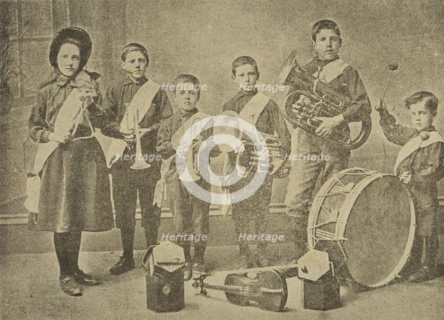 Salvation Army child musicians at Kennington Lane Barracks, London, 1896. Creator: Unknown.