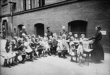 Salvation Army feeding Berlin children, between c1915 and c1920. Creator: Bain News Service