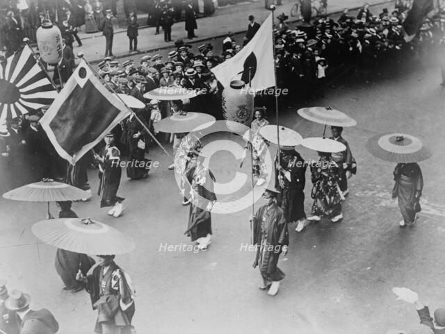 Salvation Army, London - Japs [i.e., Japanese] in parade, 1914. Creator: Bain News Service.