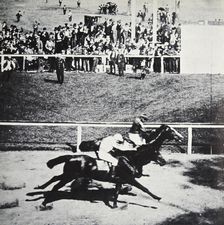 Salvator beats Tenny by a throat latch Sheepshead Bay Race Track, New York, USA, 1890