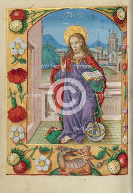 Salvator Mundi; Book of Hours, early 16th century. Creator: Unknown.