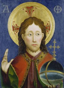 Salvator Mundi, c1460. Creator: Master of the Darmstadt Passion