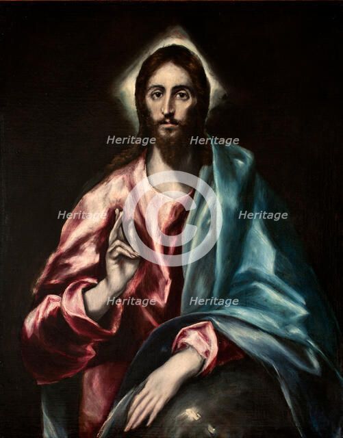 Salvator Mundi (El Salvador). Artist: El Greco, Dominico (1541-1614)