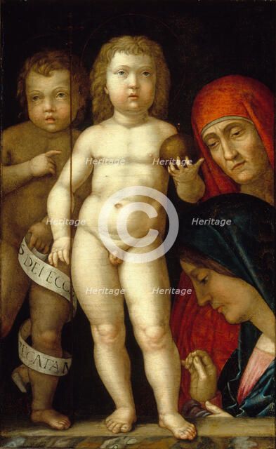 Salvator Mundi (Saviour of the World), 15th century. Creator: Mantegna; Andrea (1431-1506).