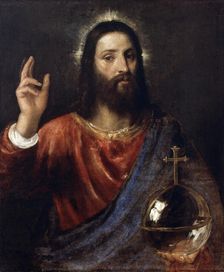 Salvator Mundi (Saviour of the World) c1570. Artist: Titian