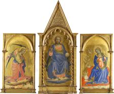 Salvator Mundi, The Angel of the Annunciation and the Virgin Annunciate, 1404-1407. Creator: Gherardo di Jacopo