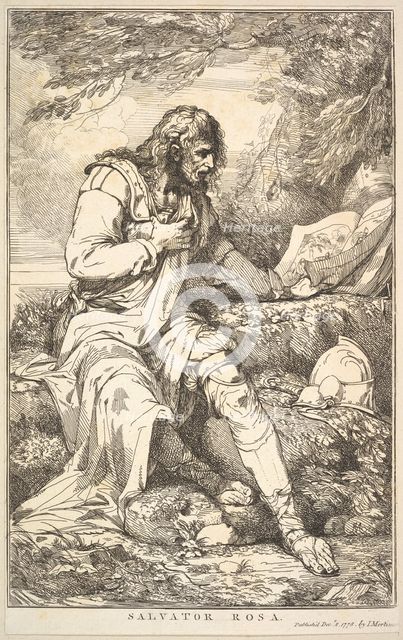 Salvator Rosa (from Fifteen Etchings Dedicated to Sir Joshua Reynolds), December 8, 1778. Creator: John Hamilton Mortimer.