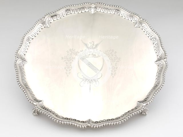Salver, 1766/80. Creator: William Grigg.