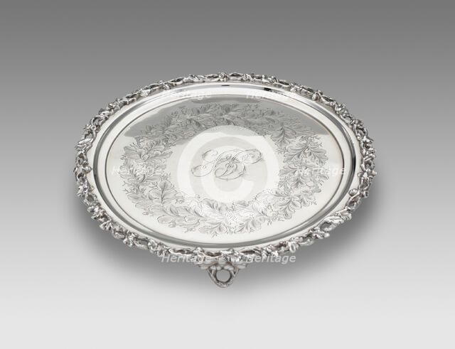Salver, c. 1850. Creator: Haddock, Lincoln & Foss.