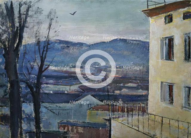 Salzburg Evening Landscape, c1924. Creator: Anton Faistauer.