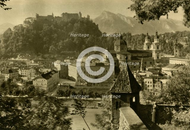 Salzburg from the Kapuzinerberg, Austria, c1935.  Creator: Unknown.