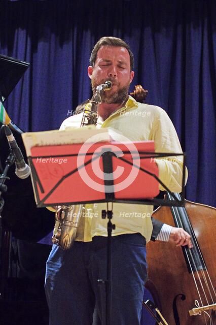 Sam Mayne, Watermill Jazz Club, Dorking, Surrey, 2015. Artist: Brian O'Connor.