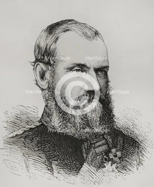 Sam Browne, (Sir Samuel James Browne) (1824-1901), British Indian Army cavalry officer, 1878.  Creator: Unknown.