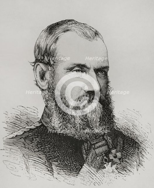 Sam Browne, (Sir Samuel James Browne) (1824-1901), British Indian Army cavalry officer, 1878.  Creator: Unknown.