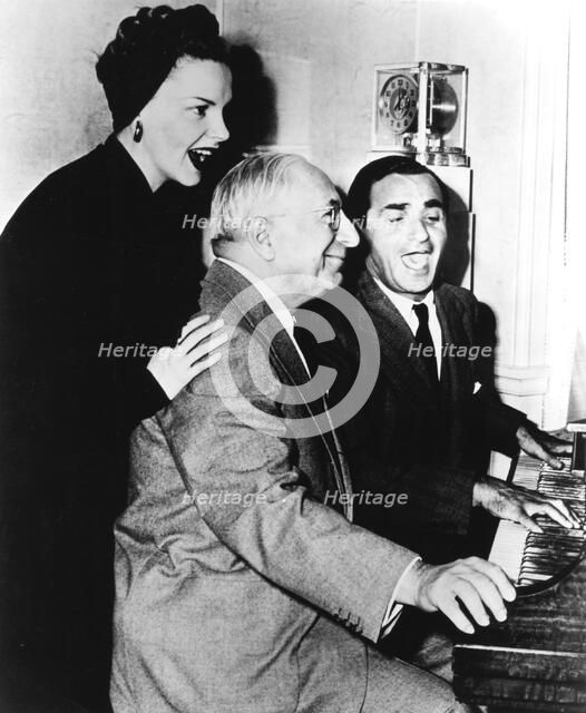 Sam Goldwyn (1882-1974) with Judy Garland (1922-1969). Artist: Unknown