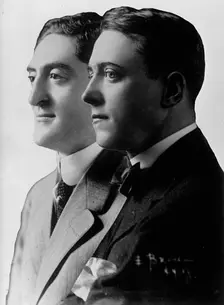 Sam H. Harris, Left, with George M. Cohan, 1917. Creator: Unknown