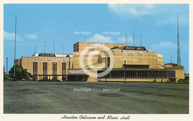 Sam Houston Coliseum and Music Hall, Houston, Texas, USA, 1959. Artist: Unknown