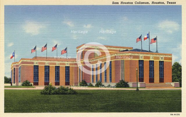 Sam Houston Coliseum, Houston, Texas, USA, 1939. Artist: Unknown