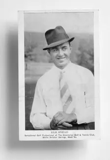 Sam Snead (1912-2002), at his golf club, c1930s. Creator: Unknown