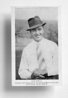 Sam Snead (1912-2002), at his golf club, c1930s. Creator: Unknown