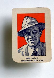 Sam Snead (1912-2002) cigarette card. Creator: Unknown