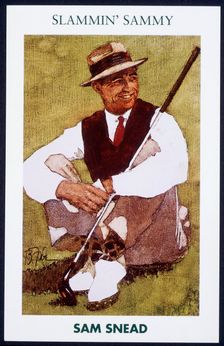 Sam Snead, American golfer (1912-2002), c1950s. Creator: Unknown