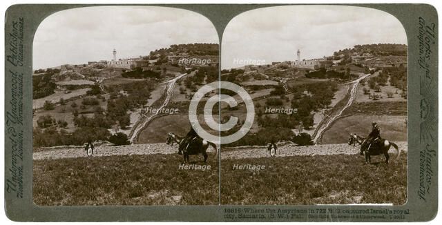 Samaria, south-west Palestine, 1900s.Artist: Underwood & Underwood