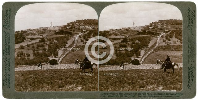 Samaria, south-west Palestine, 1900s.Artist: Underwood & Underwood