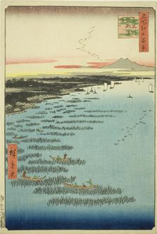 Samezu Coast in South Shinagawa (Minami-Shinagawa Samezu kaigan), from the series "One Hundred Famou Creator: Ando Hiroshige
