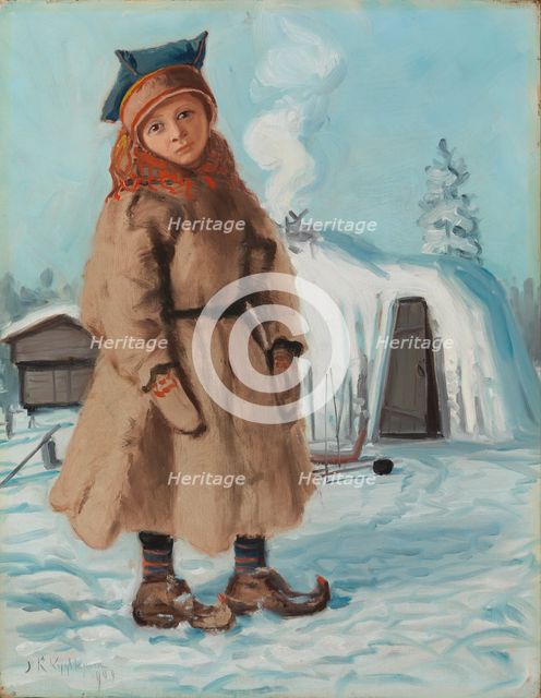 Sami Hut, 1909. Creator: Juho Kyyhkynen.