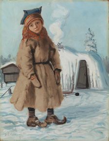 Sami Hut, 1909. Creator: Juho Kyyhkynen