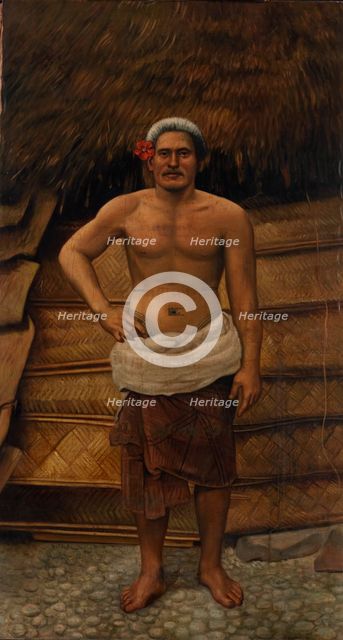 Samoan Man, ca. 1885-1899. Creator: Antonio Zeno Shindler.
