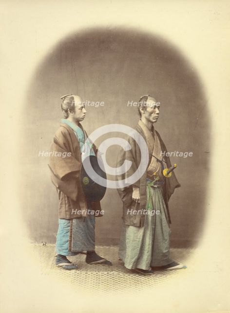 Samourai or Two Sworded Class, 1866-1867. Creator: Felice Beato.
