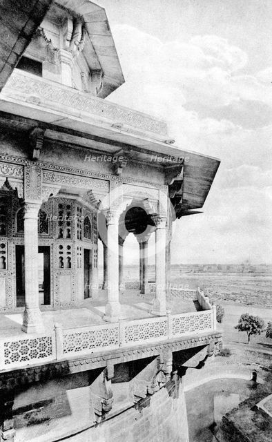 Samman Burj balcony at Agra Fort, 20th century. Artist: Unknown