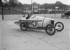 Sammy Davis in his AC at the JCC 200 Mile Race, Brooklands, Surrey, 1921. Artist: Bill Brunell