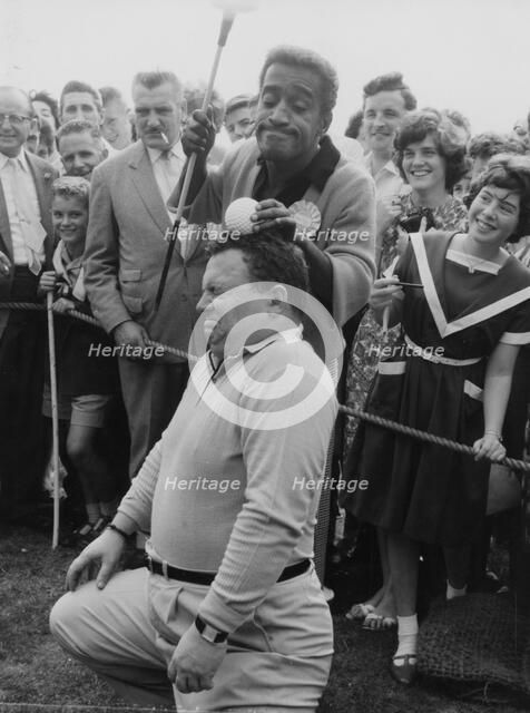 Sammy Davis Jr, Harry Secombe, Pro-Am Golf, North London, 1962. Creator: Brian Foskett.