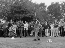 Sammy Davis Jr, Pro-Am Golf, North London, 1962. Creator: Brian Foskett