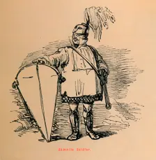 Samnite Soldier 1852. Artist: John Leech