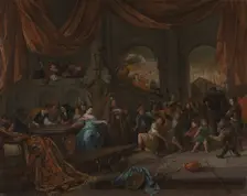 Samson Offended by the Philistines. Creator: Jan Steen