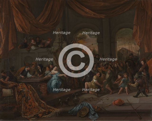 Samson Offended by the Philistines. Creator: Jan Steen.