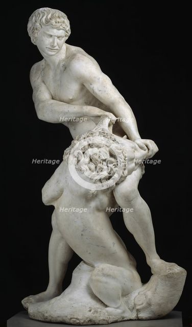 Samson and the Lion, 1604/07. Creator: Cristoforo Stati.