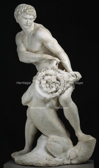 Samson and the Lion, 1604/07. Creator: Cristoforo Stati.