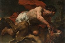 Samson and the Lion, between 1694 and 1696. Creator: Luca Giordano