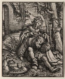 Samson and Delilah, 1519. Creator: Hans Burgkmair (German, 1473-1531)