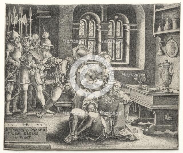 Samson and Delilah, 1545. Creator: Hans Brosamer (German, c. 1500-1554).