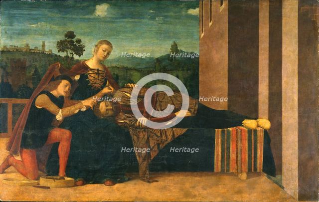 Samson and Delilah, 1551. Creator: Morone, Francesco (1471-1529).